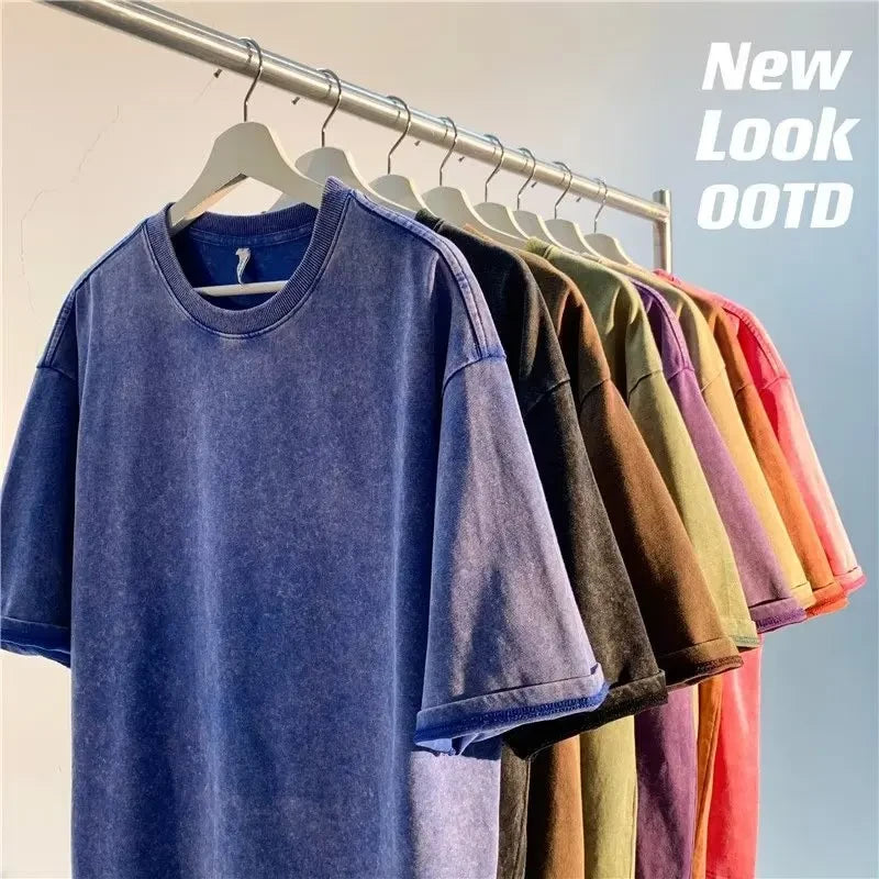 Oversized Washed Retro T-Shirt