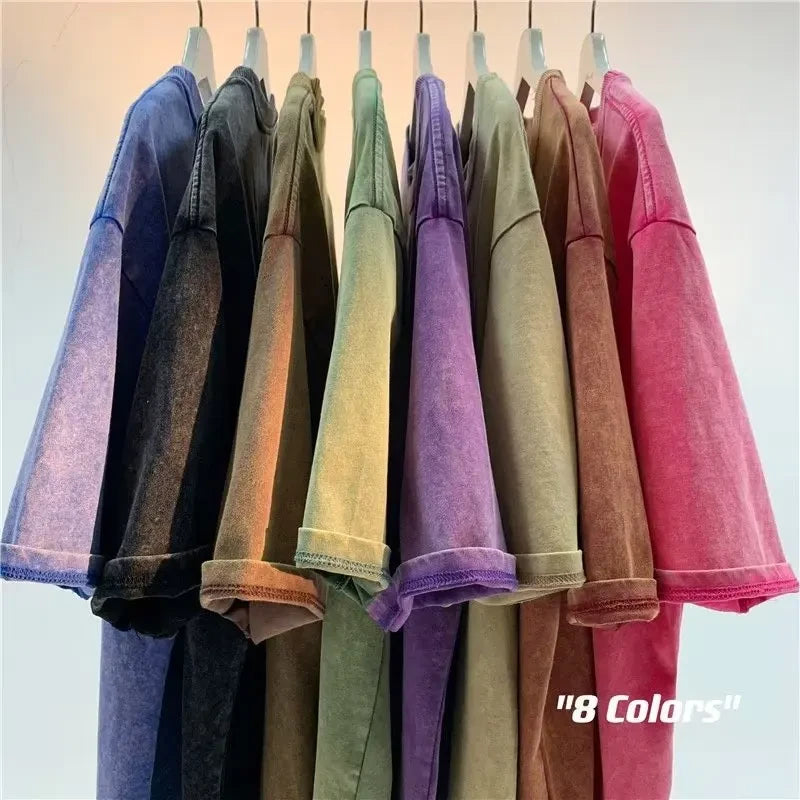 Oversized Washed Retro T-Shirt