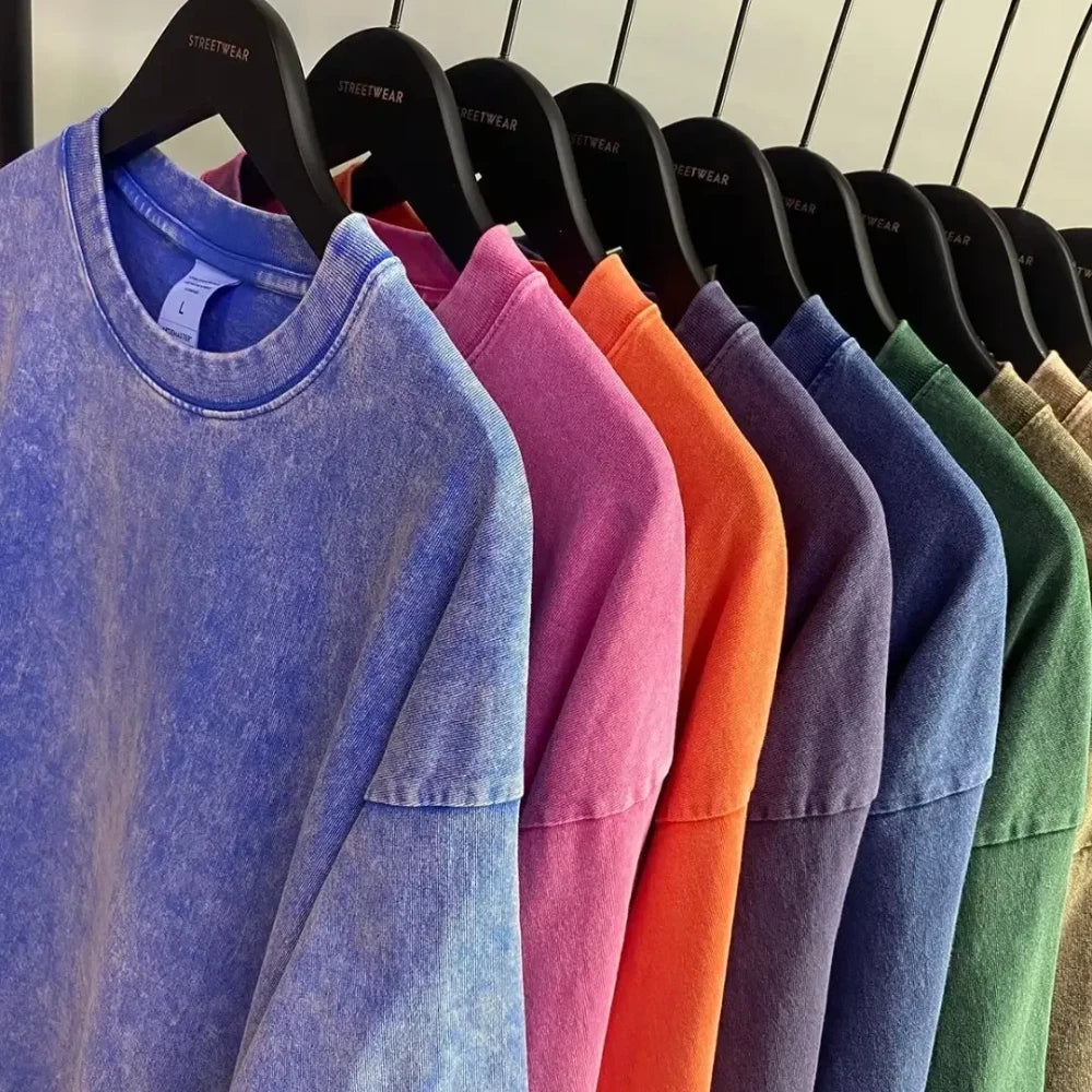 Oversized Washed Retro T-Shirt
