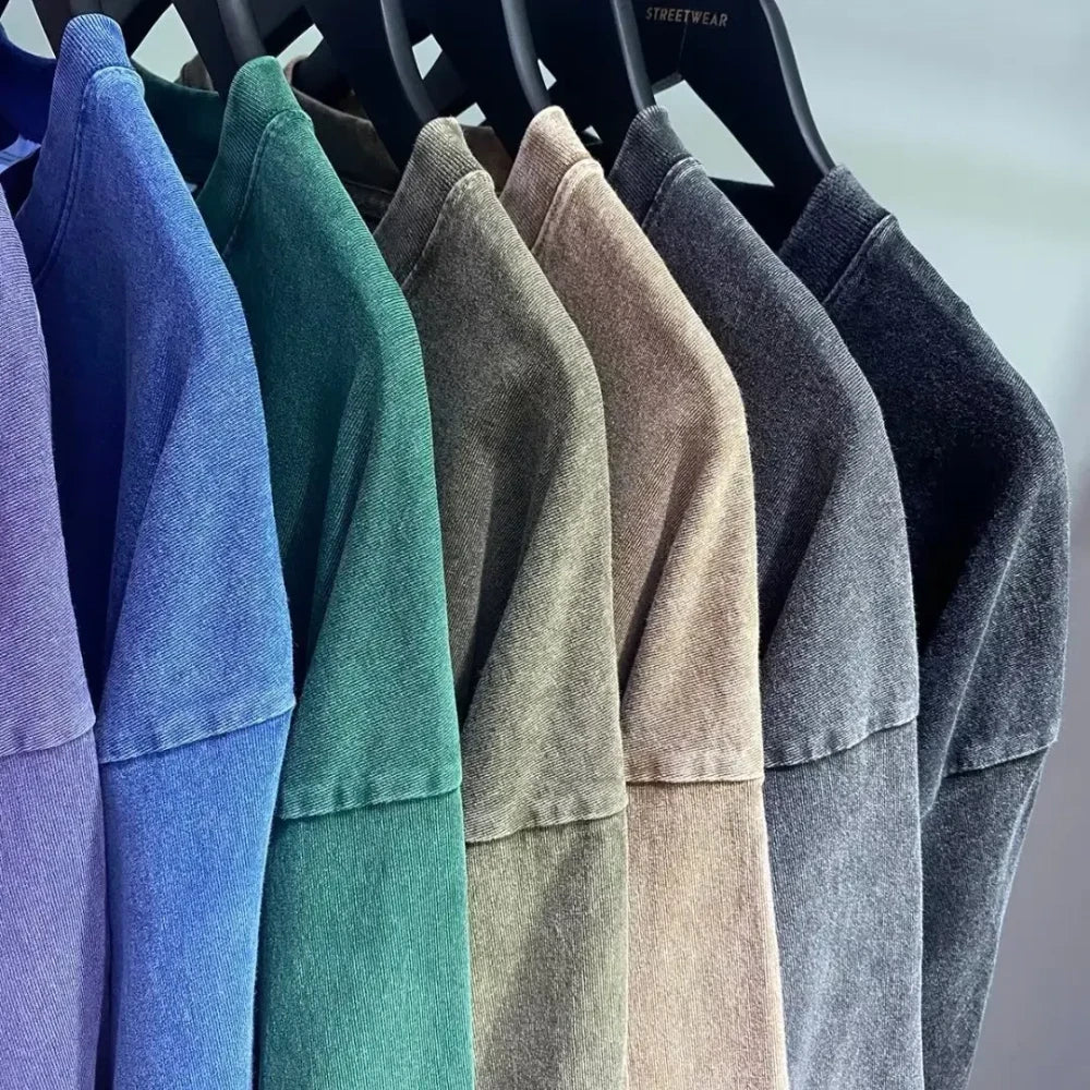Oversized Washed Retro T-Shirt