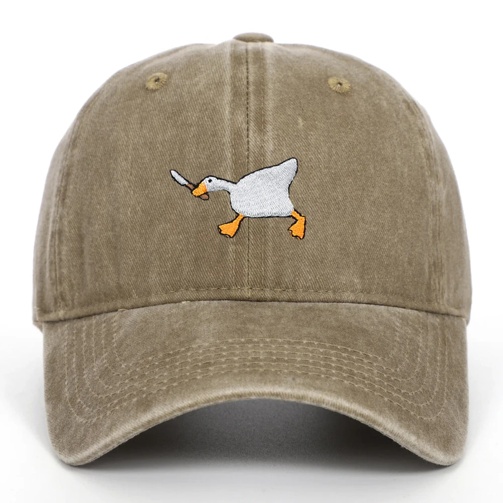 Embroidered Goose Baseball Cap