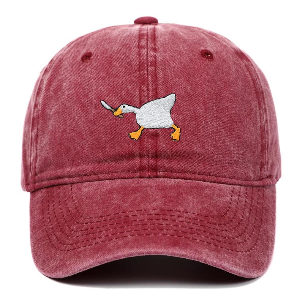 Embroidered Goose Baseball Cap