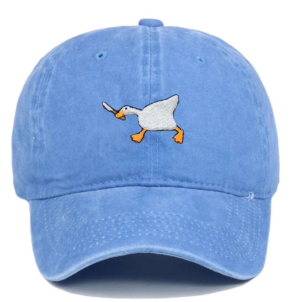 Embroidered Goose Baseball Cap