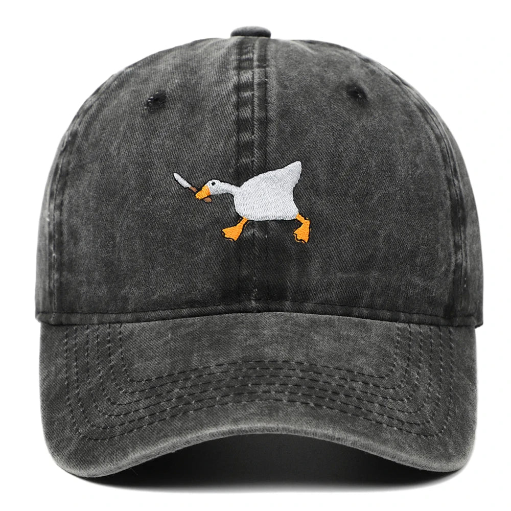 Embroidered Goose Baseball Cap