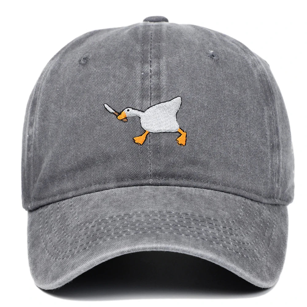 Embroidered Goose Baseball Cap