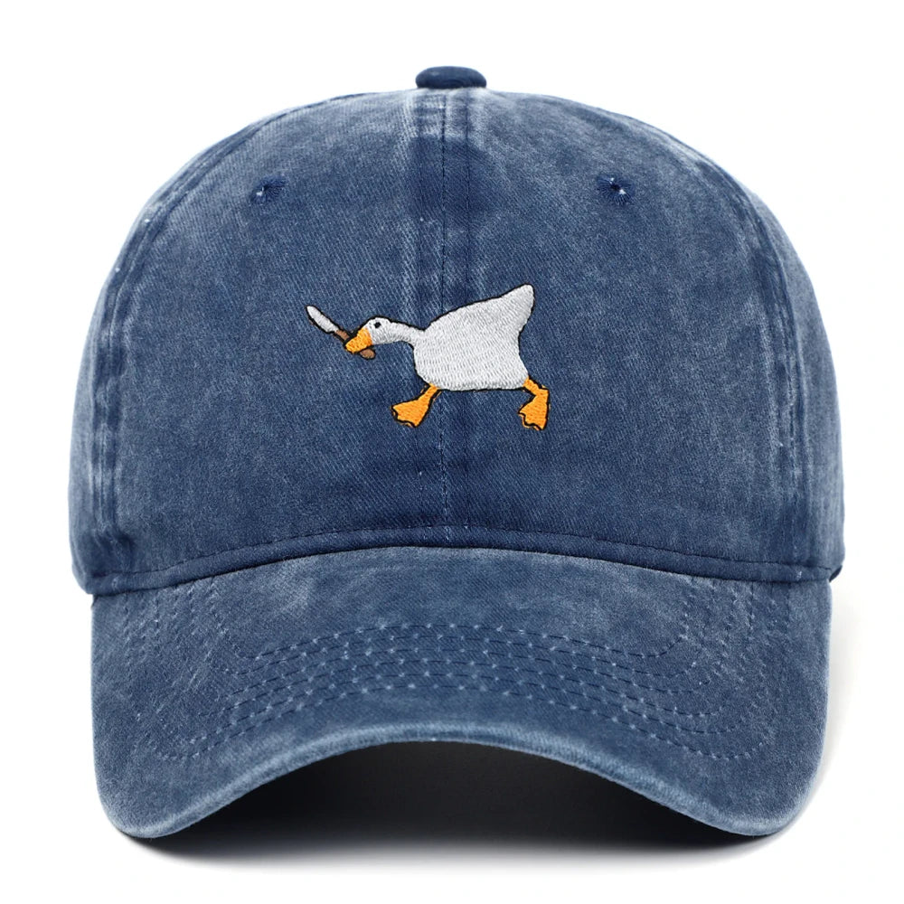 Embroidered Goose Baseball Cap