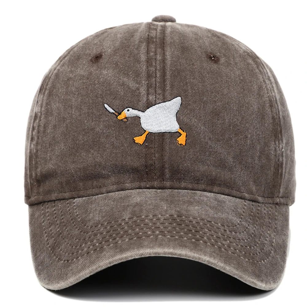 Embroidered Goose Baseball Cap