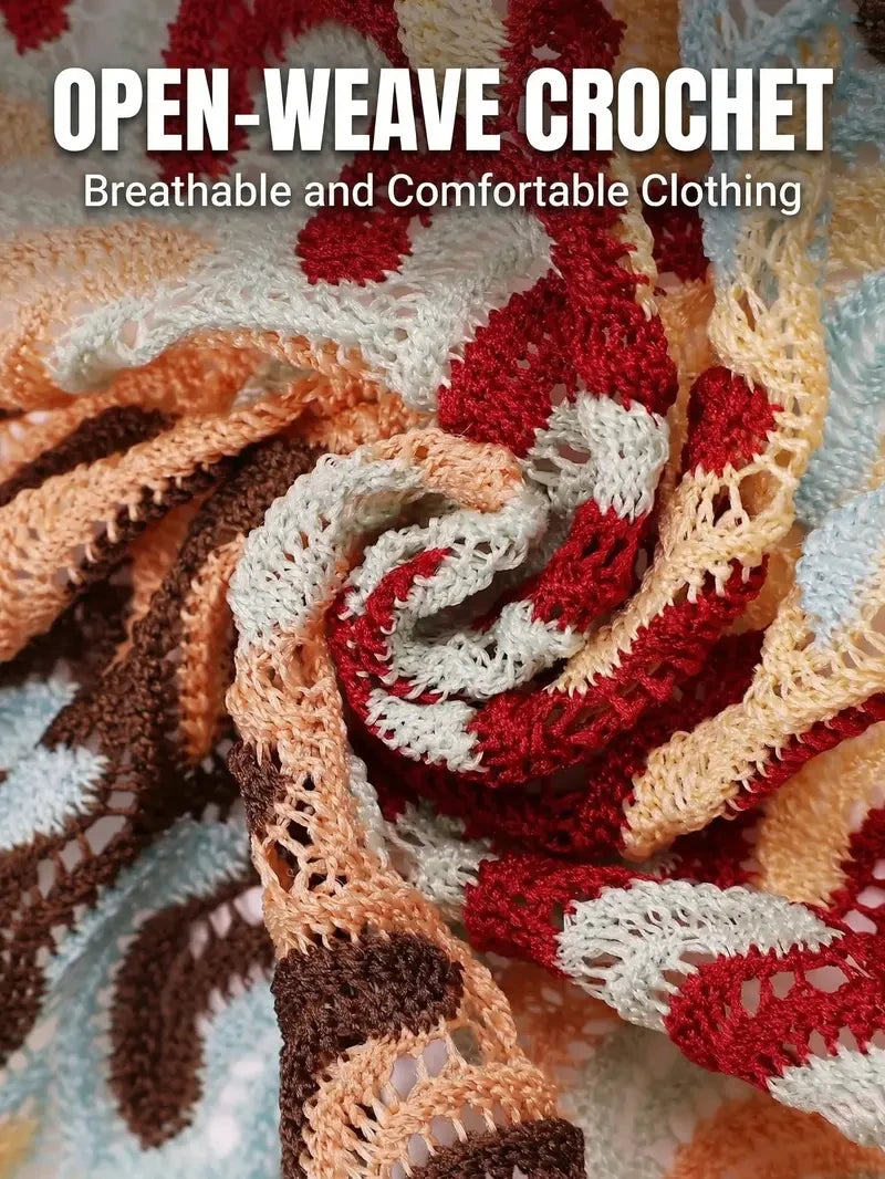 Openwork Knit Summer Shirt